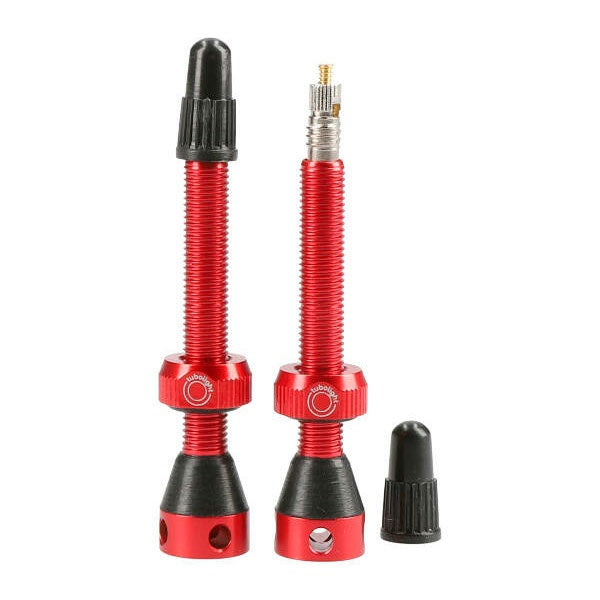 Tubolight Tubeless Valves 50mm Red