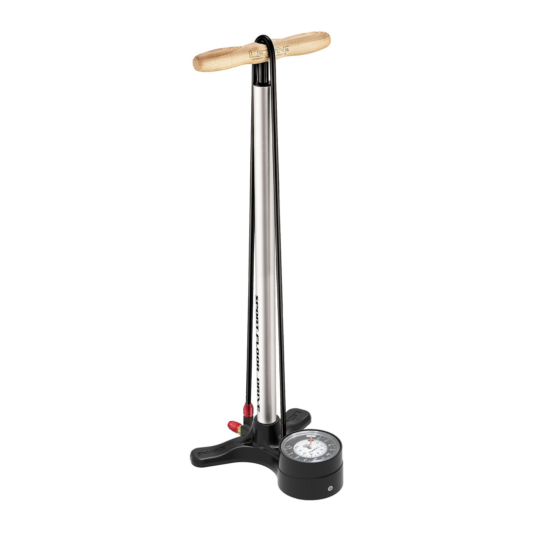 Lezyne Sport Floor Drive 3.5 Pump, Metallic Silver
