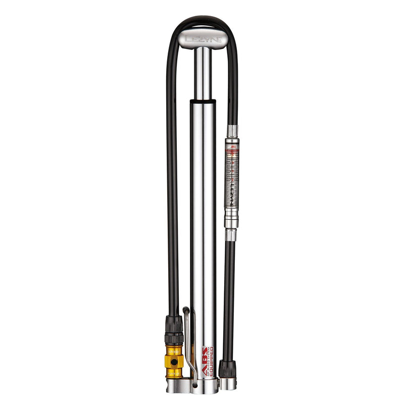 Lezyne Micro Floor Drive HPG Pump, Gloss Silver