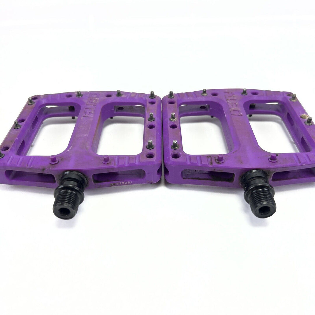 DEITY Pedals Platform Flat MTB Bike - Purple