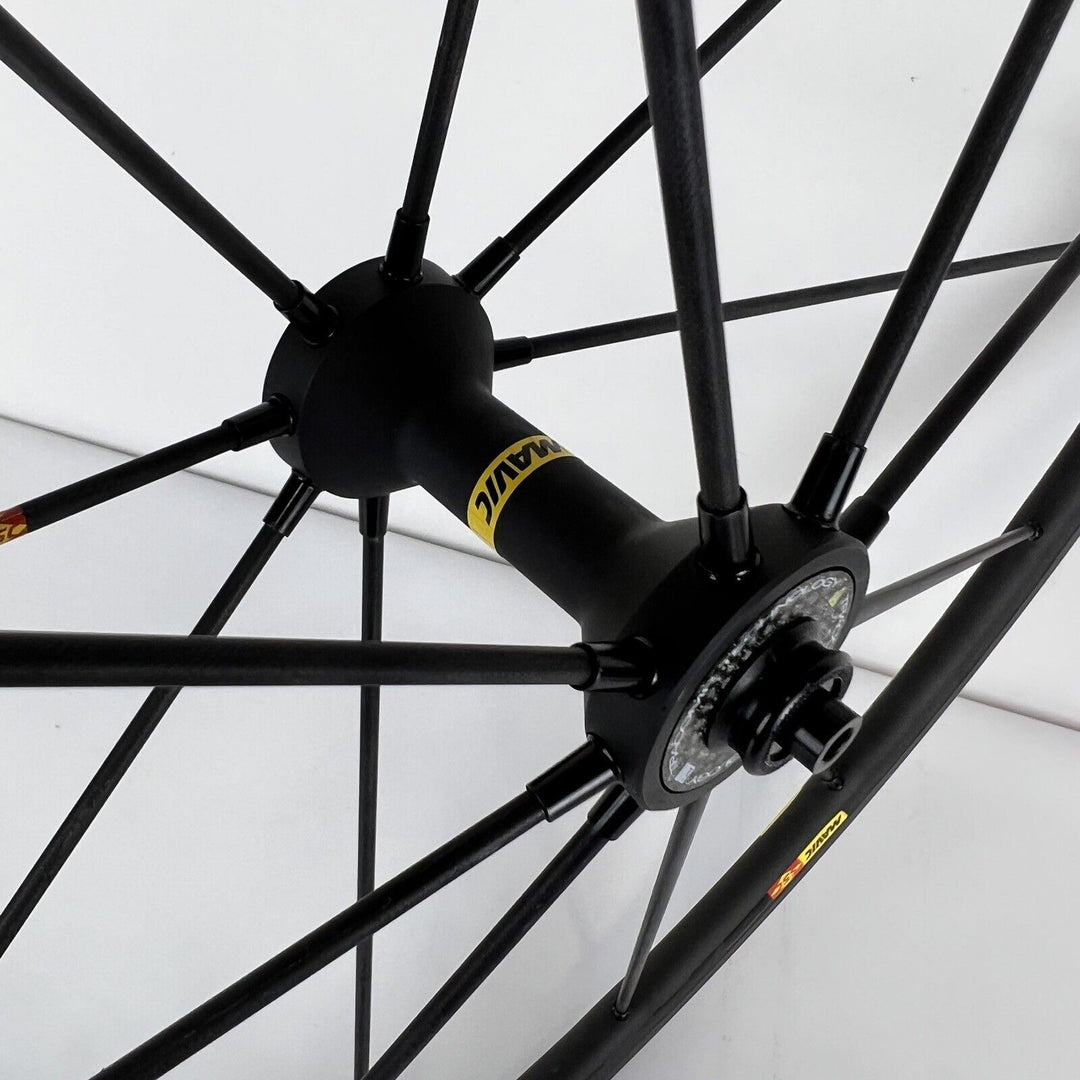Mavic Ssc R-sys Slr Exalith 11 Speed Carbon Spokes 1,310g Set Just Serviced