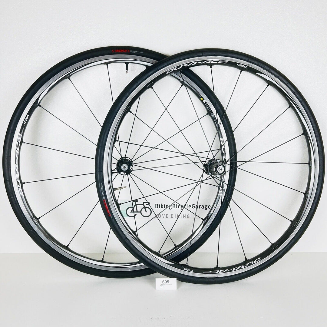 Shimano Dura Ace C24 WH-9000 Carbon Wheelset Tubeless S-Works 26c Tire 11 Speed