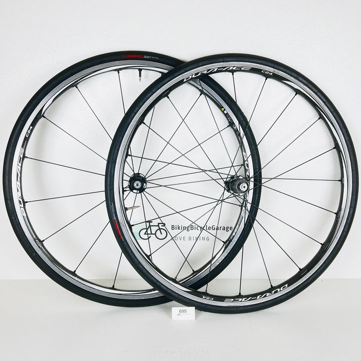 Shimano Dura Ace C24 WH-9000 Carbon Wheelset Tubeless S-Works 26c Tire 11 Speed