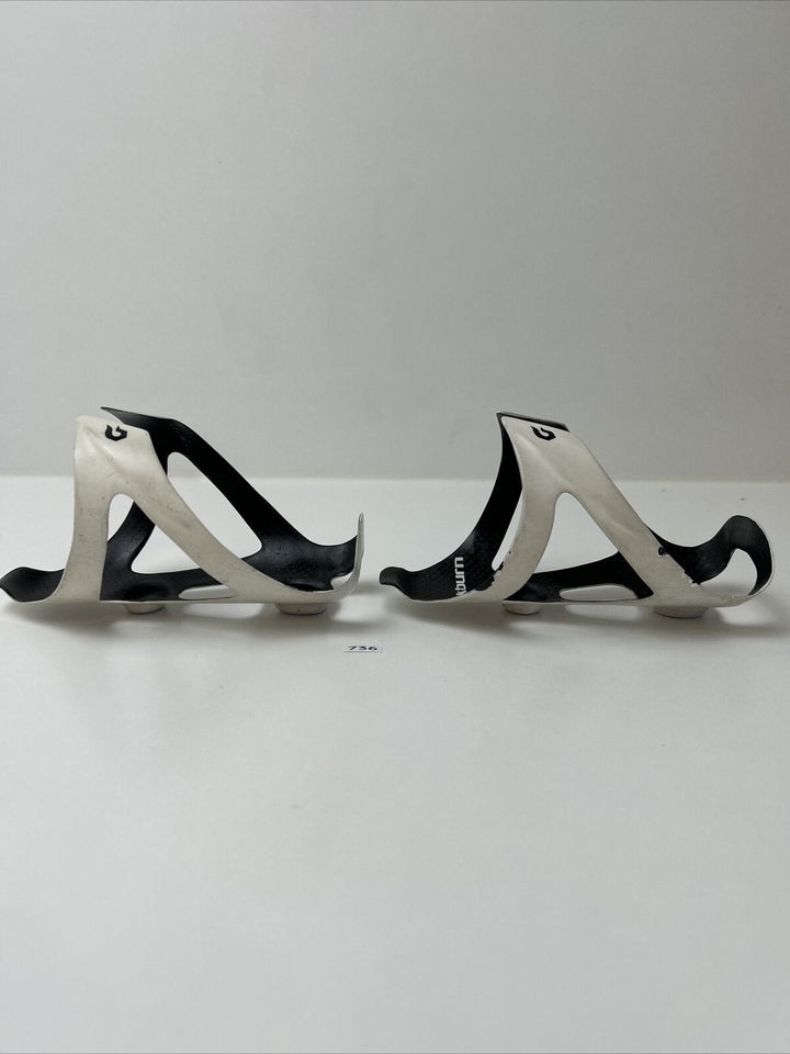 (2) Black Burn Carbon Water Bottle Cage