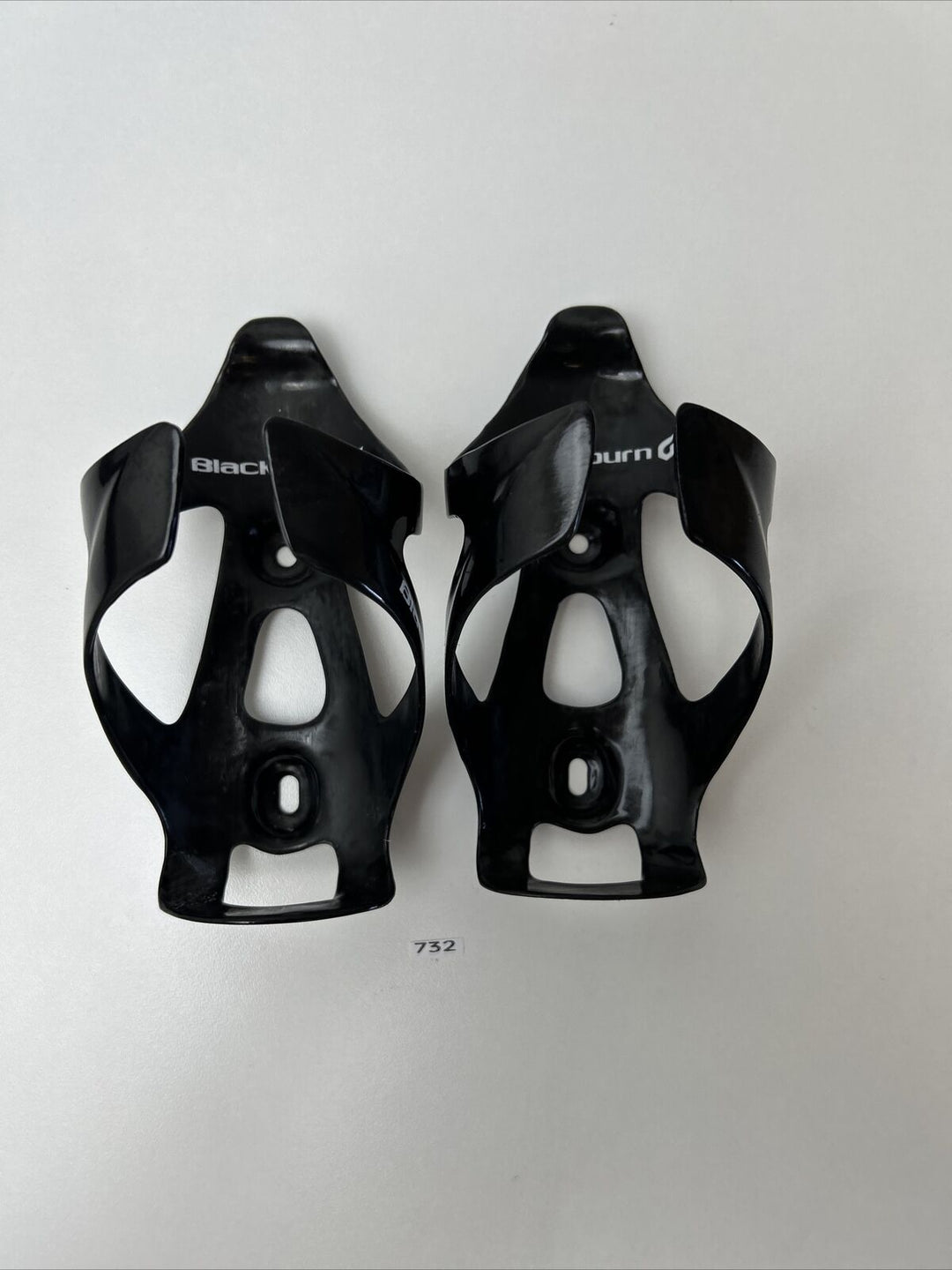 (2) Black Burn Carbon Water Bottle Cage
