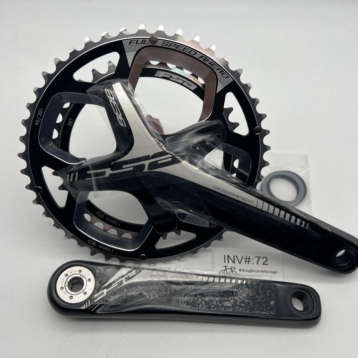 NEW FSA Gossamer Pro Compact Crankset 10/11-Speed 172.5mm ABS 46/36t BB386 Evo