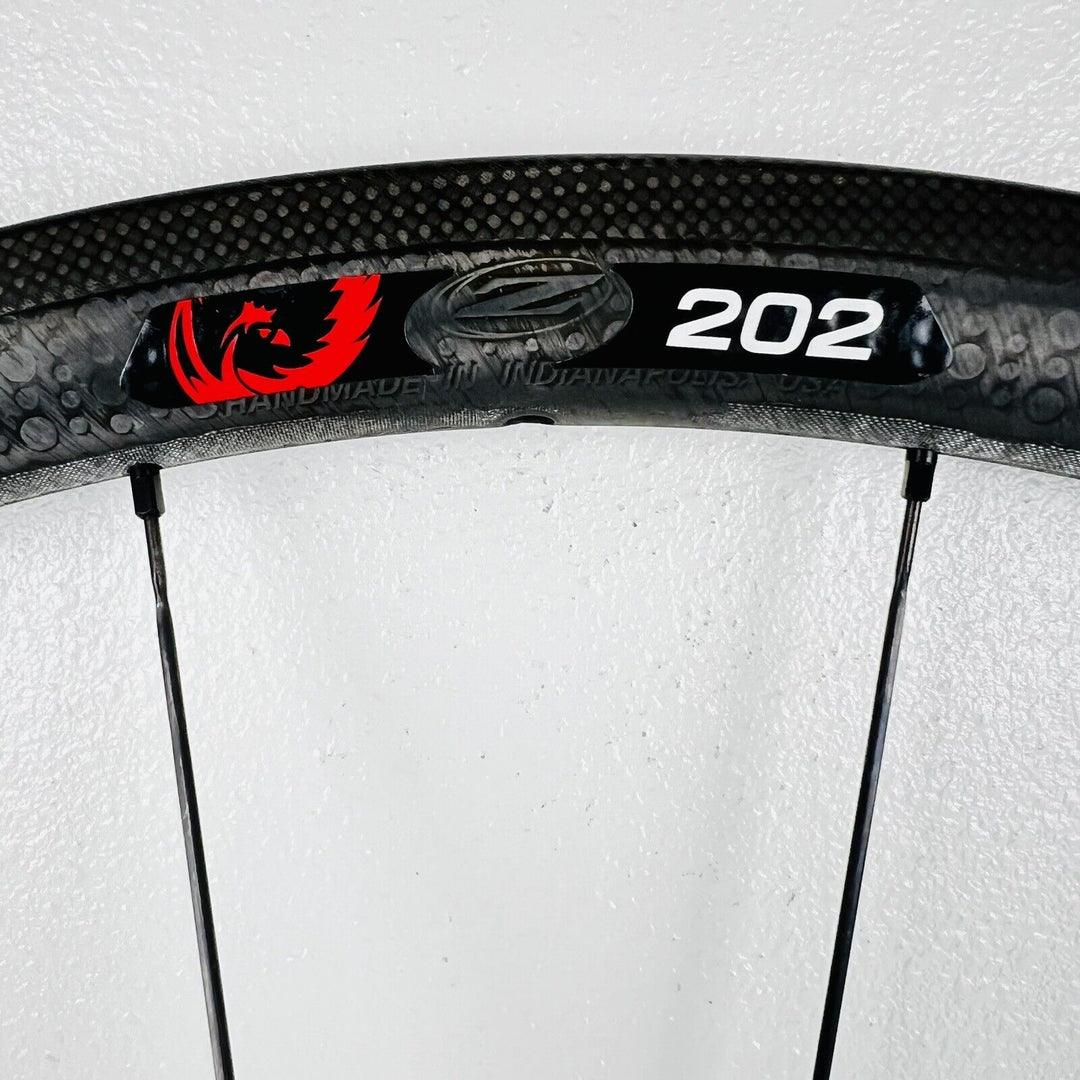 Zipp 202 Firecrest Carbon Rim Brake Wheelset Shimano/Sram 11 Speed 1,400g