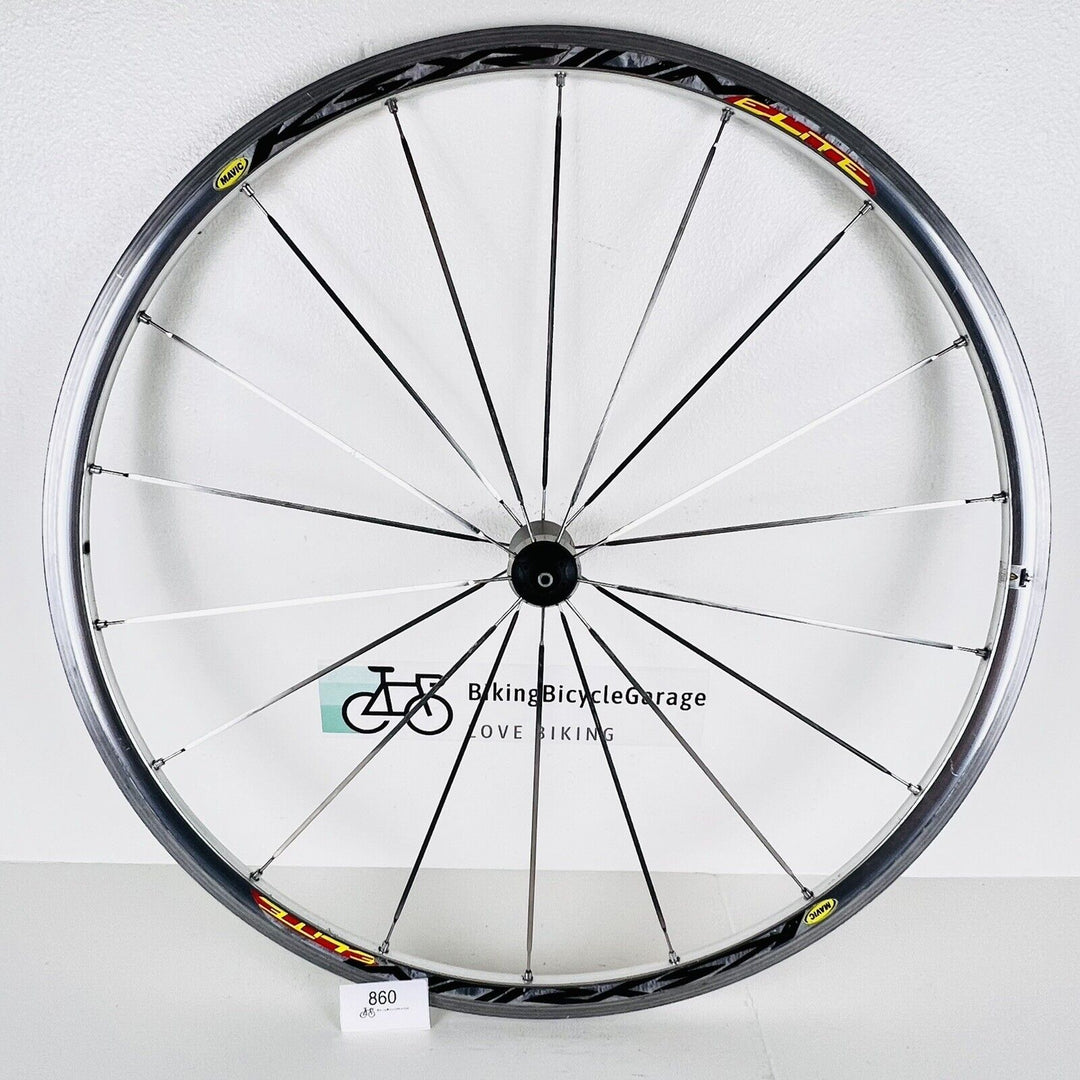 Mavic Ksyrium Elite Gray Road Bike Aluminum 700C Front Wheel Clincher 760g