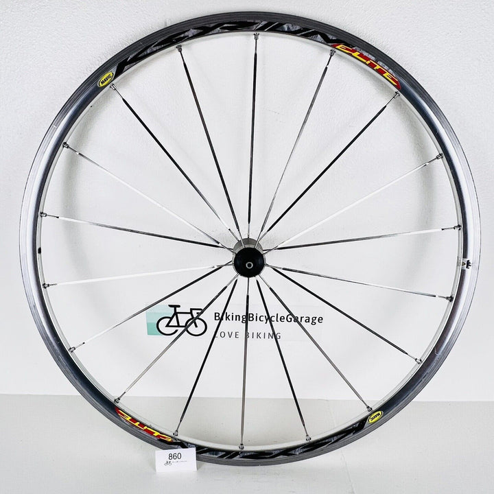 Mavic Ksyrium Elite Gray Road Bike Aluminum 700C Front Wheel Clincher 760g