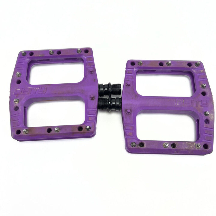 DEITY Pedals Platform Flat MTB Bike - Purple