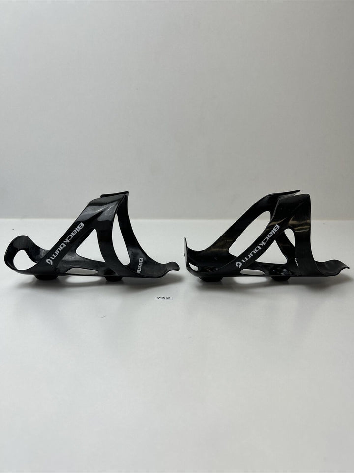 (2) Black Burn Carbon Water Bottle Cage