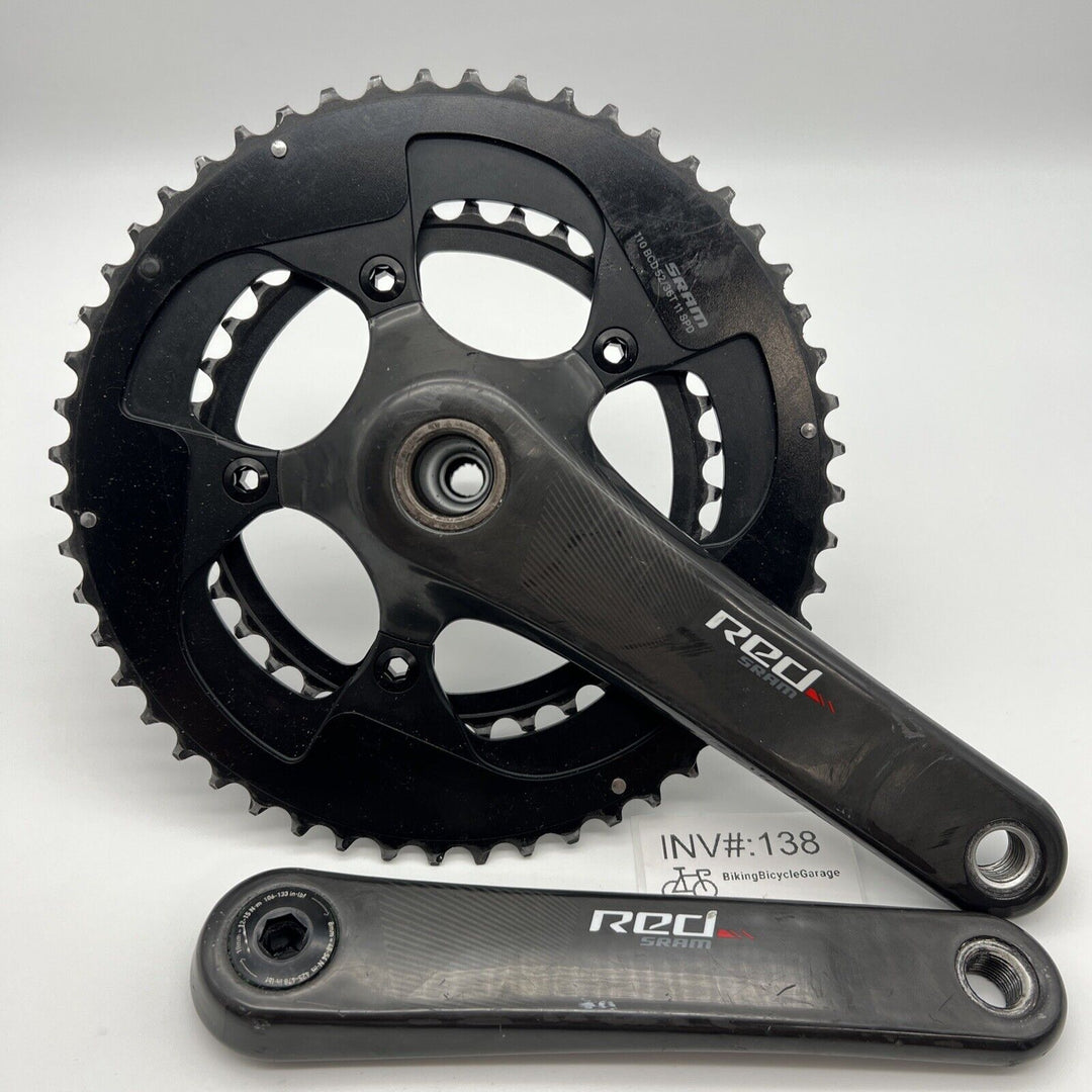 SRAM RED Carbon Crankset 11-speed 52/36T 110BCD 172.5mm GXP For Road Bike