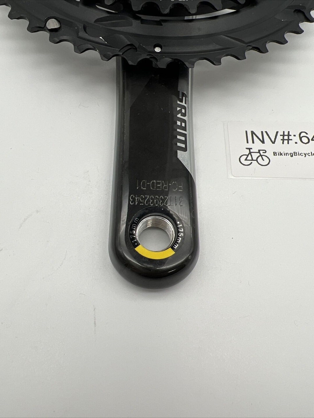 NEW SRAM Red AXS 2x12-Speed DUB 175mm 50/37t Carbon Fiber Crankset, MSRP: $750