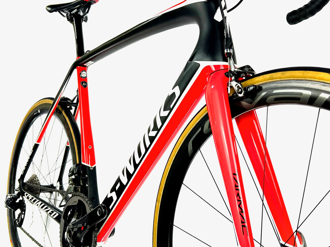 Used Specialized S-Works Tarmac, 11-spd Red eTap, Carbon Bike-2017, 61cm, MSRP:$9k