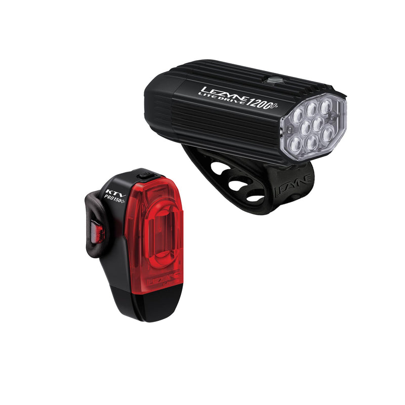 Lezyne Lite Drive 1200+ / Ktv Drive Pro+ Pair Light Set