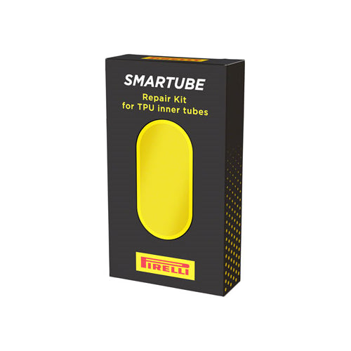 Pirelli Smartube Patch Kit, 10 Patches w/ Glue, Yellow, Black Valve
