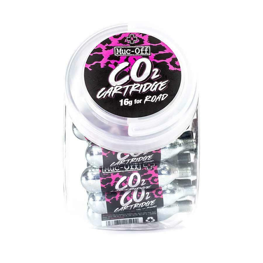 Muc-Off Countertop 16g CO2 Refill Cartridge Jar, QTY 40