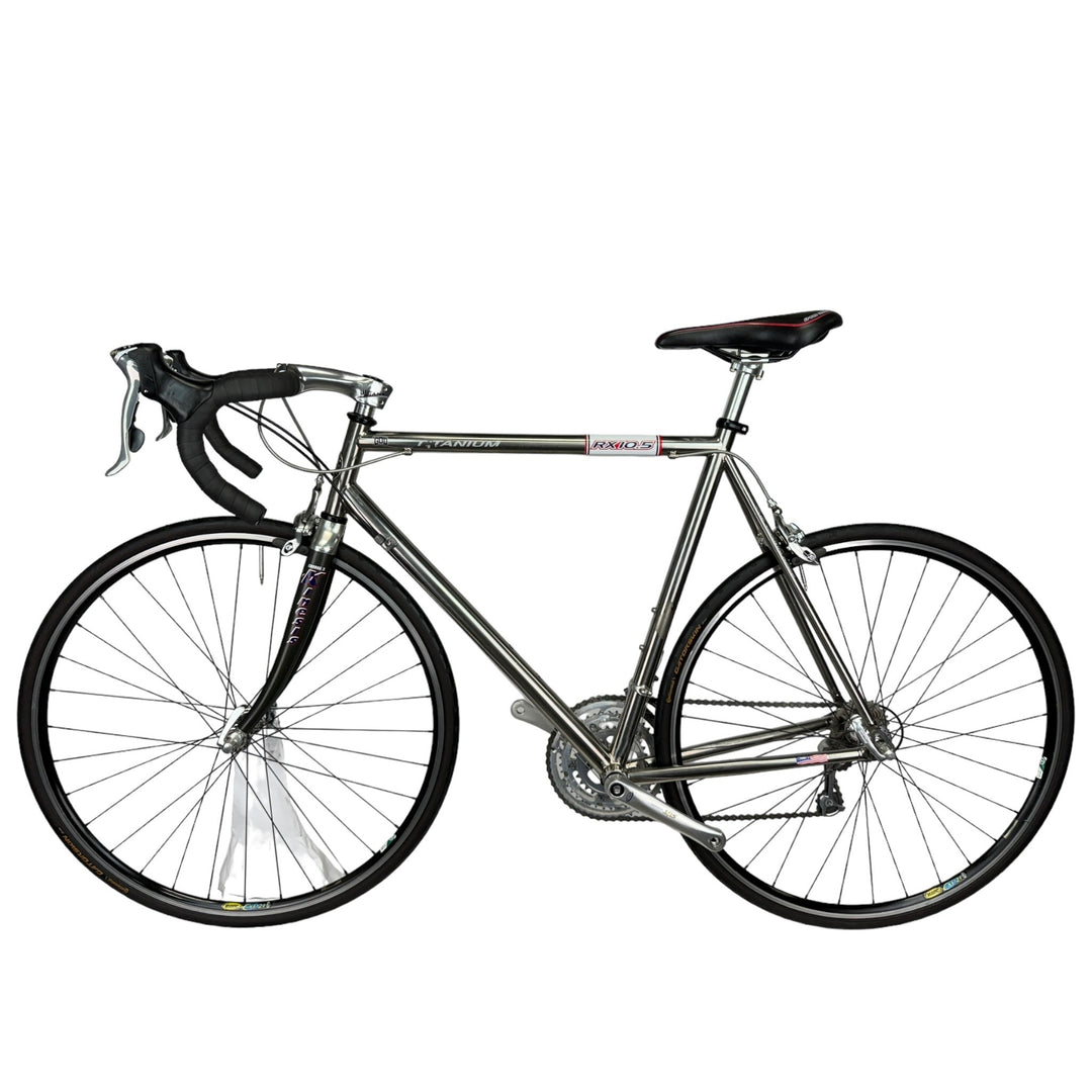 Used Mongoose RX10.5, Handmade Titanium Road Bike, Shimano Ultegra-2000, 56cm
