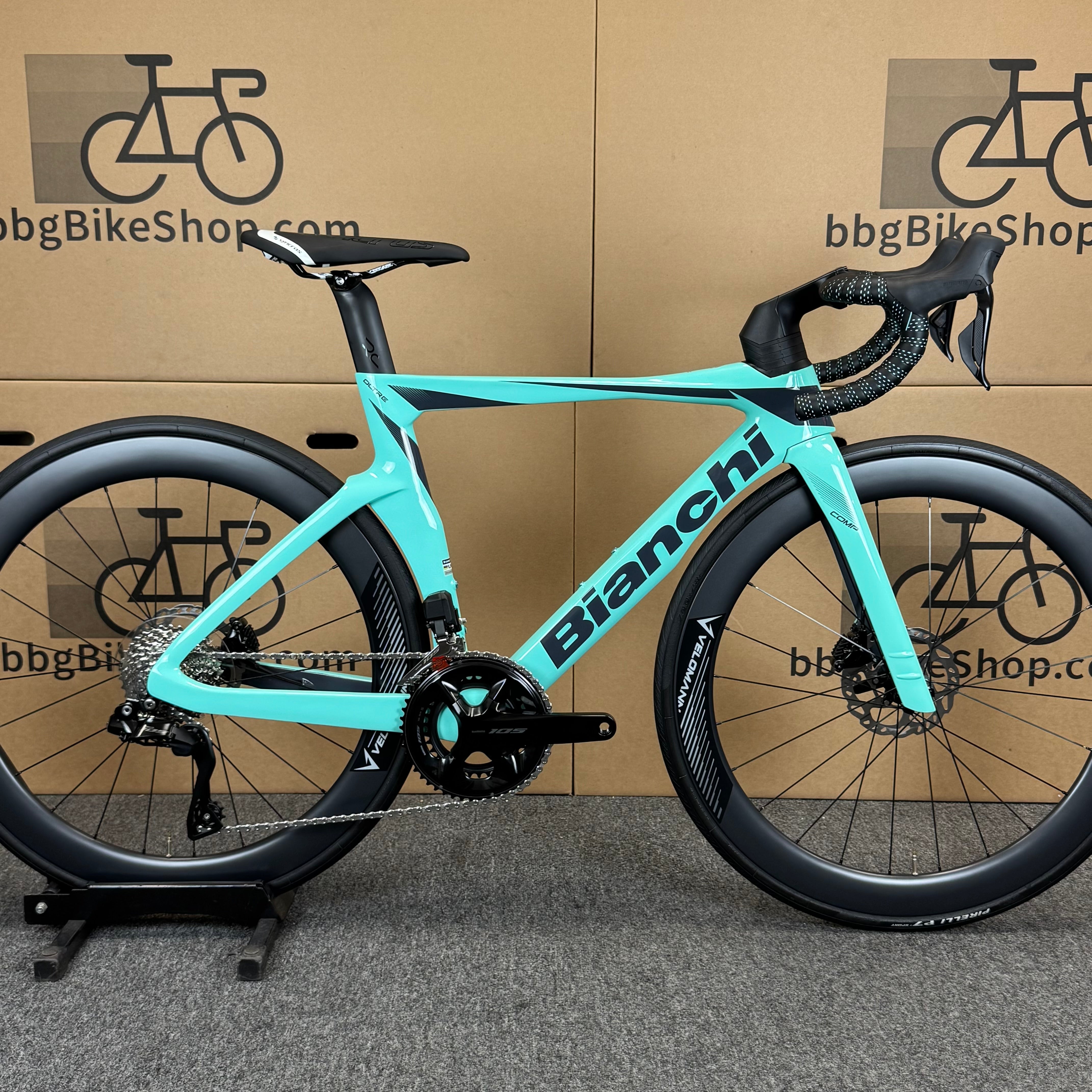 New Bianchi Oltre Comp, 12-speed Shimano 105, Carbon Fiber Road