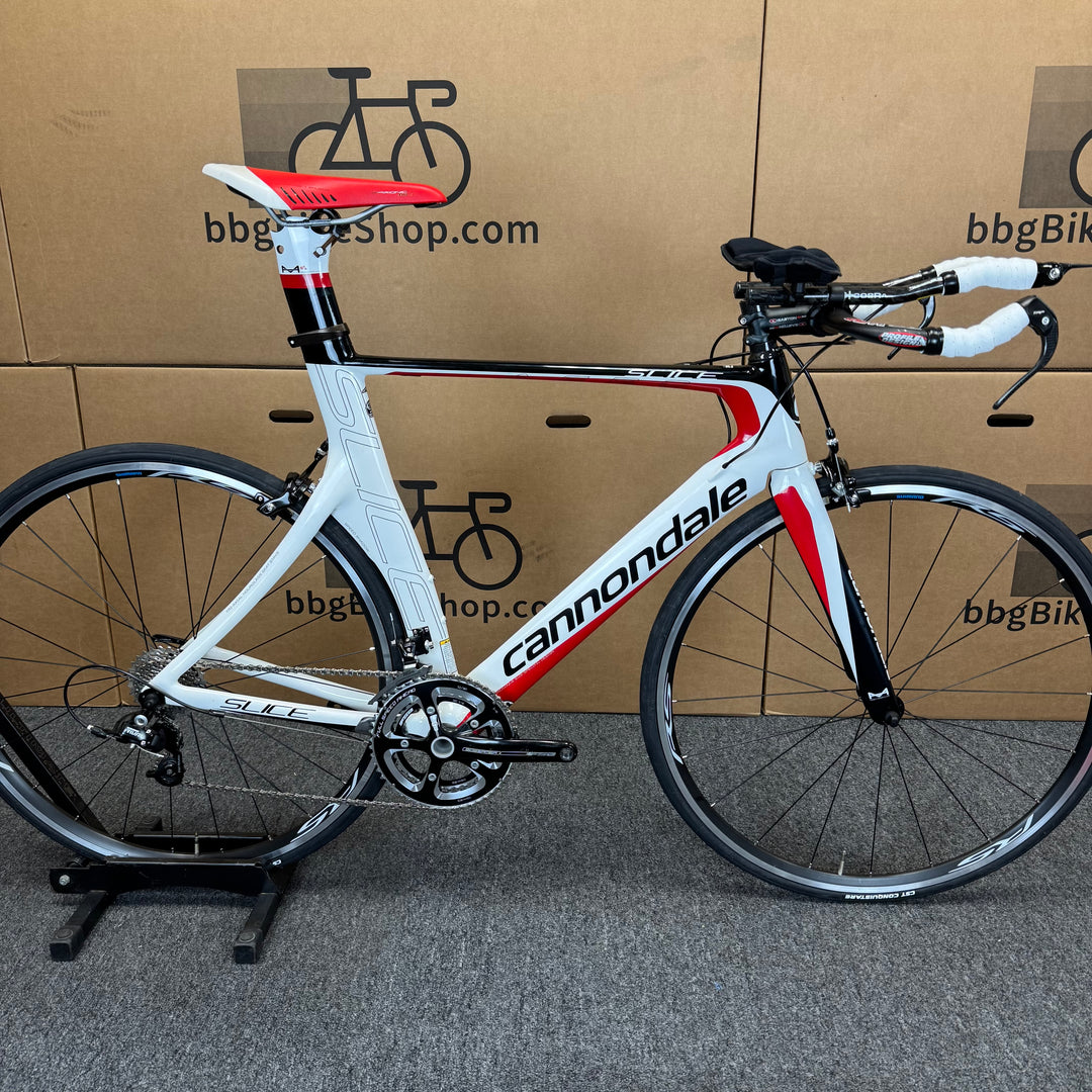 Used Cannondale Slice Hi-Mod 2, Carbon Fiber Triathlon Bike-2010, 58cm