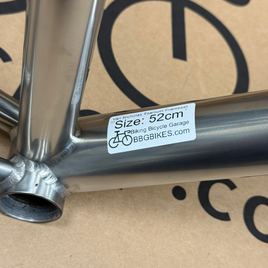 52cm Van Nicholas Titanium Road Frameset with Carbon Fiber Fork