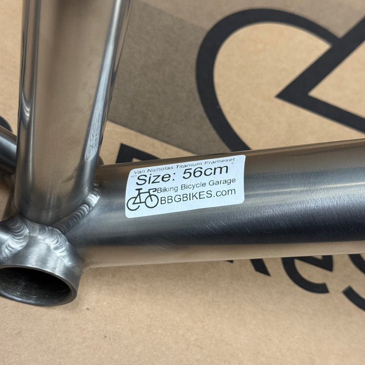 56cm Van Nicholas Titanium Road Frameset with Carbon Fiber Fork