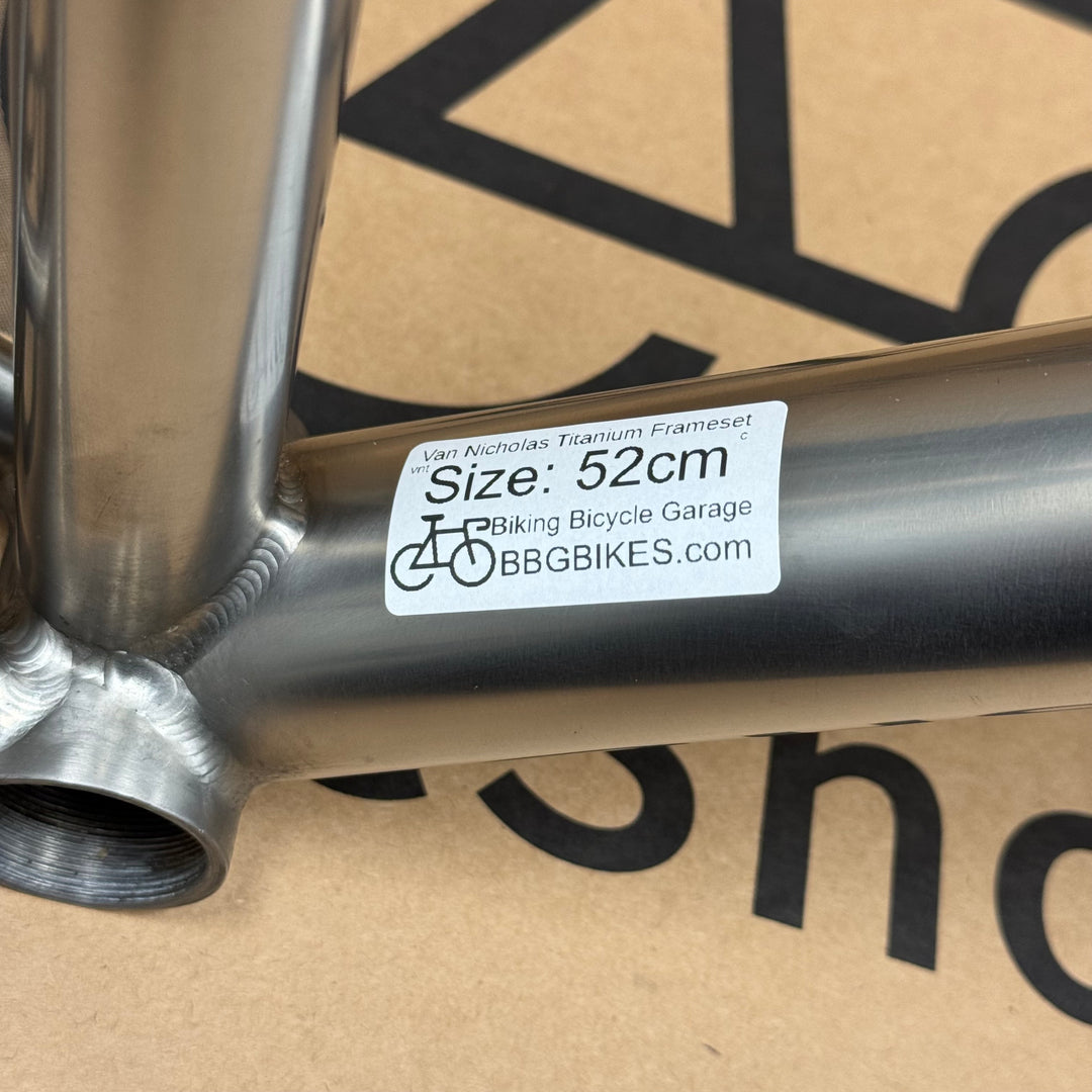 52cm Van Nicholas Titanium Road Frameset with Carbon Fiber Fork