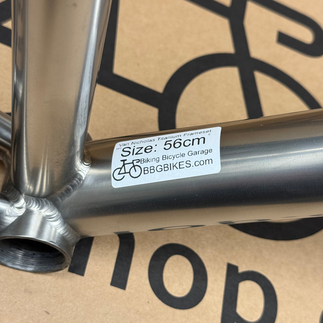 56cm Van Nicholas Titanium Road Frameset with Carbon Fiber Fork