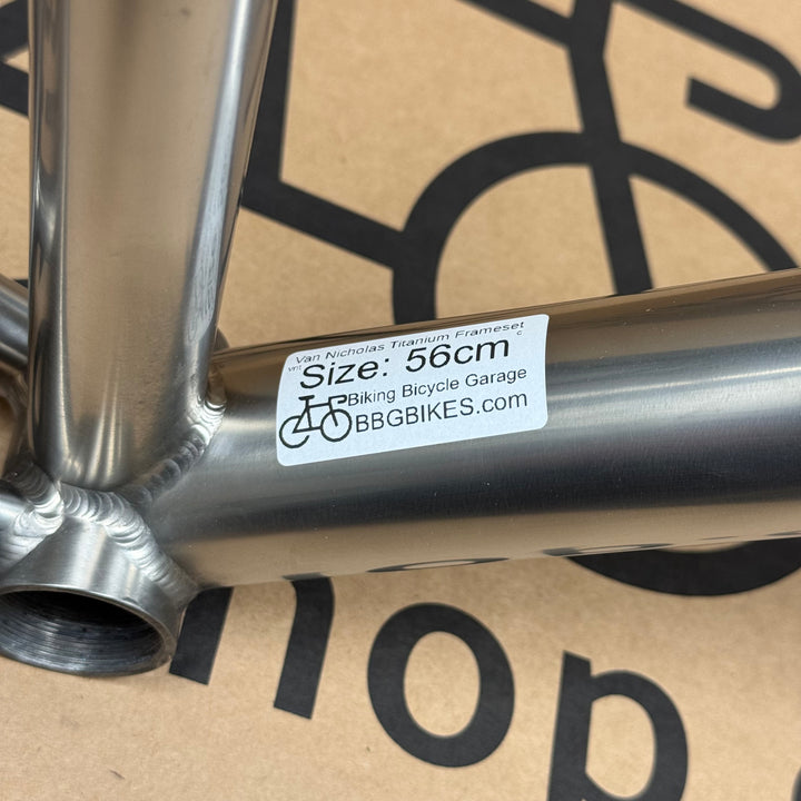 56cm Van Nicholas Titanium Road Frameset with Carbon Fiber Fork