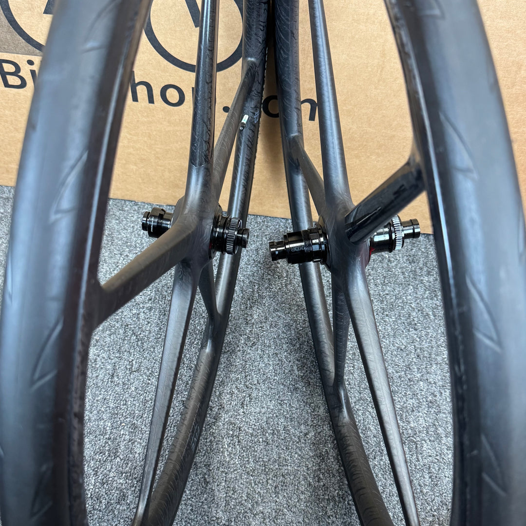 Used Black Inc FIVE, Road Carbon Fiber Wheelset 700c, Sram XDR, 1,380g