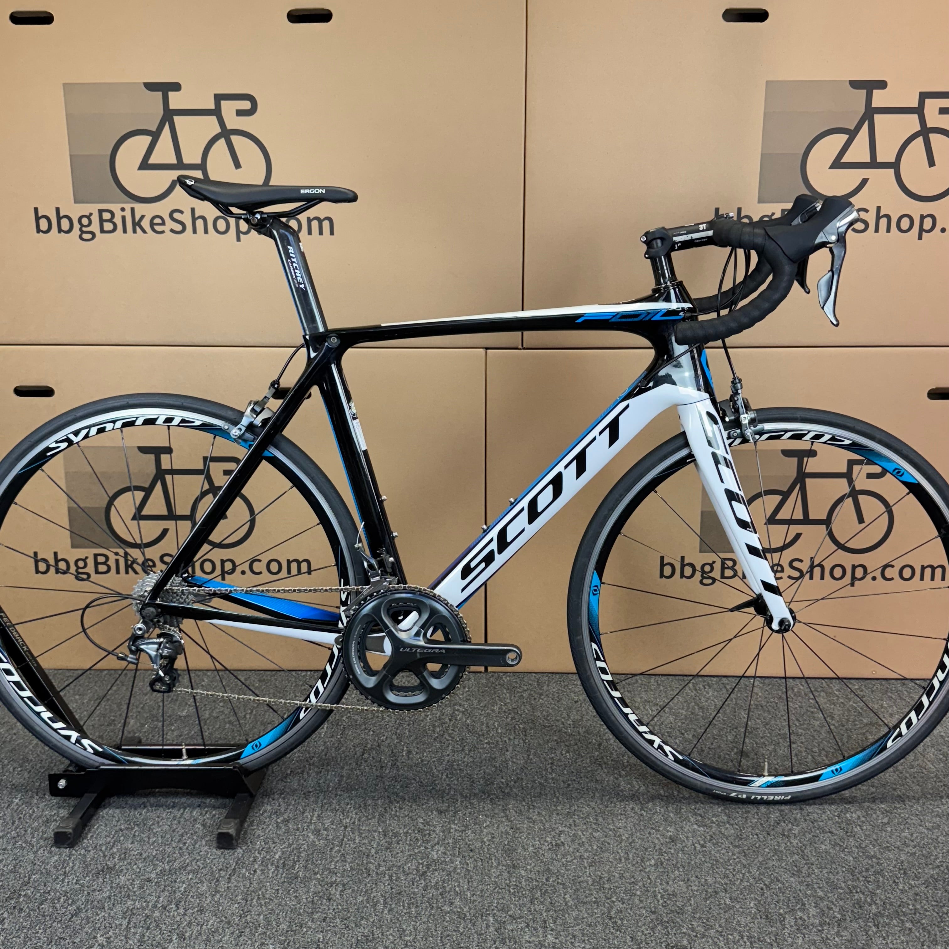 Used Scott Foil 10, Shimano Ultegra, Carbon Fiber Road Bike-2014