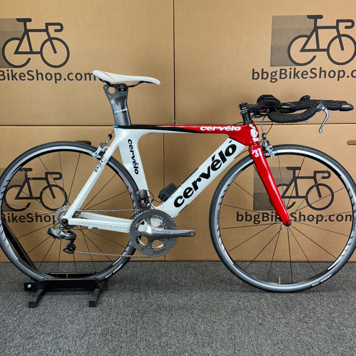 Used Cervelo P2C, Ultegra Di2, Carbon Fiber Triathlon Bike-2008, 51cm