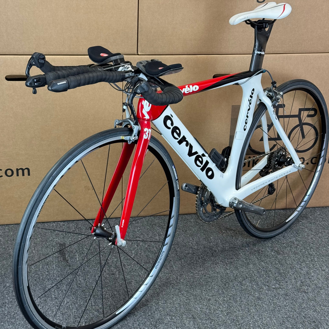 Used Cervelo P2C, Ultegra Di2, Carbon Fiber Triathlon Bike-2008, 51cm