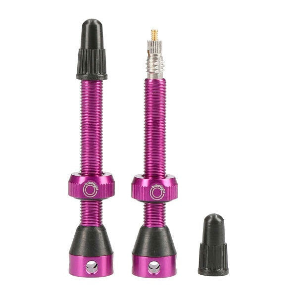 Tubolight Tubeless Valves 50mm Purple