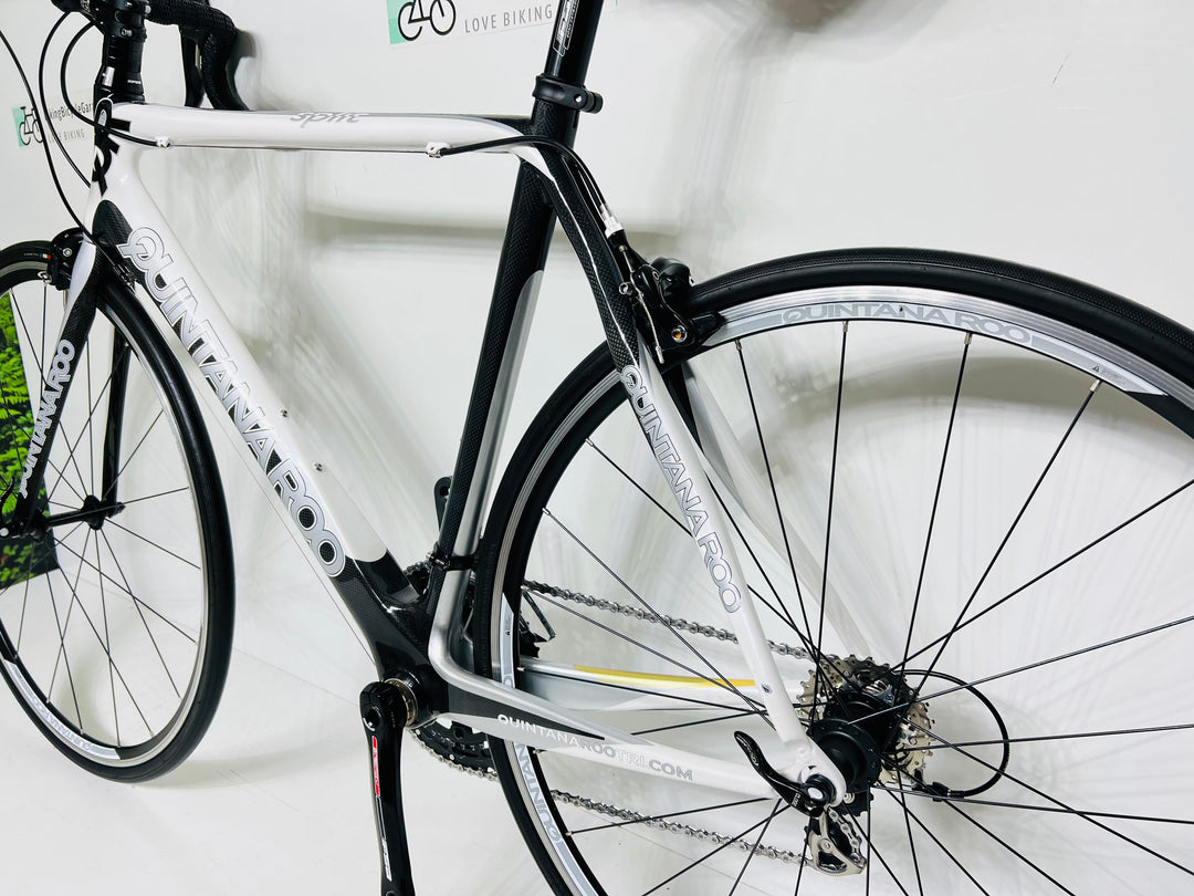 Used Quintana Roo Split, Shimano, Carbon Fiber Road Bike, 18 Pounds! 55cm