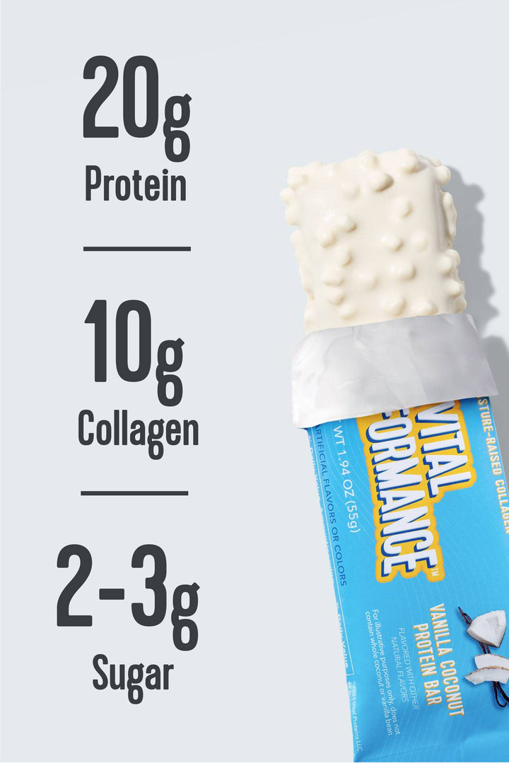 Vital Performance Protein Bar Vanilla Coconut 1.94oz 12ct