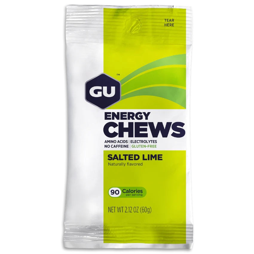 GU Energy Chews 12pk Box Salted Lime