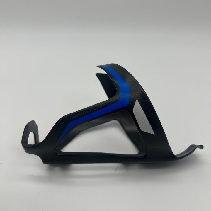 Blue Carbon Fiber Water Bottle Cage