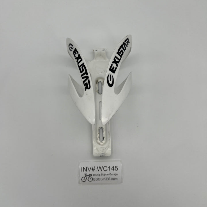 White Exustar E-BC70 Carbon Fiber Water Bottle Cage