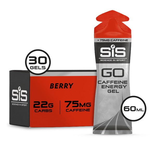 SIS Go Energy + 75mg Caffeine Gel 60ml 30 Pack Berry