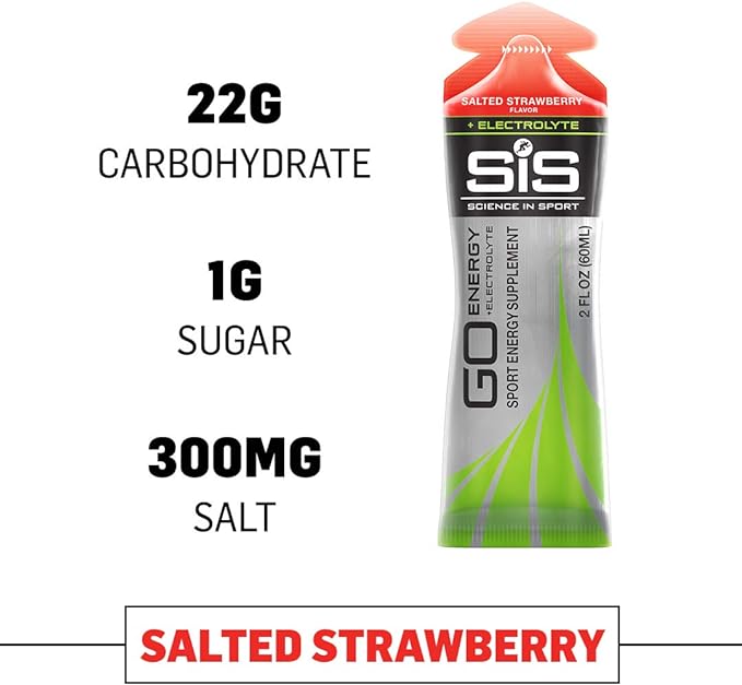 SIS Go Energy + Electrolyte Gel 60ml 30 Pack Salted Strawberry