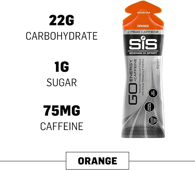 SIS Go Isotonic Energy + Caffeine Gel 60ml 30 Pack Orange