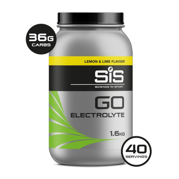 SIS Go Electrolyte Powder Bottle 1.6kg 40 Servings Lemon & Lime
