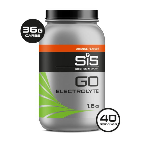 SIS Go Electrolyte Powder Bottle 1.6kg 40 Servings Orange