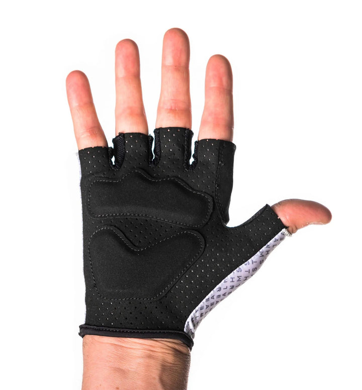 Almsthre Padded Short Finger Glove Sterling Silver S