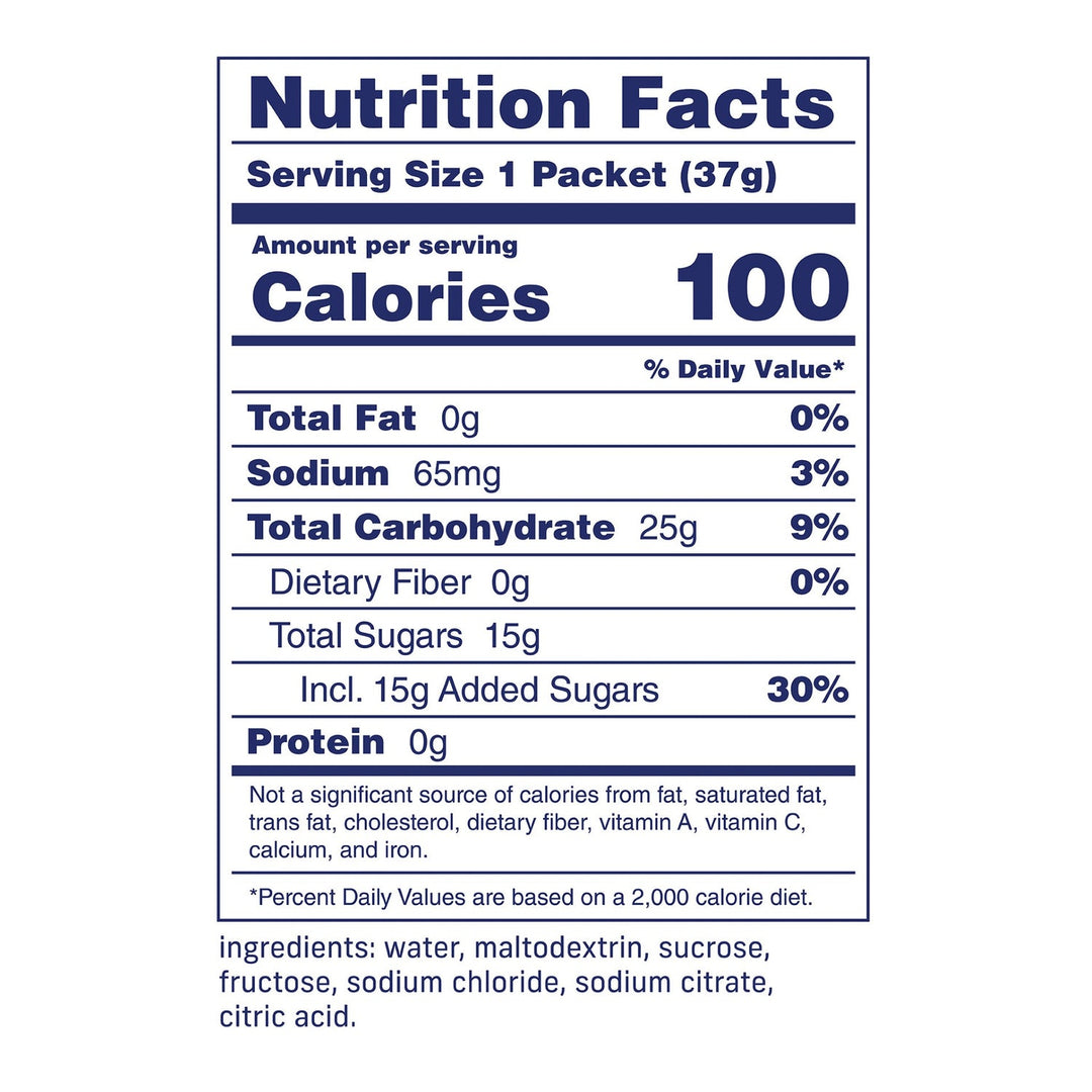 Carbs Fuel 25g Energy Gels 24ct Box Original