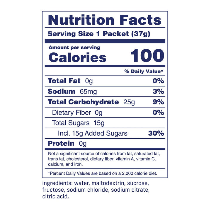 Carbs Fuel 25g Energy Gels 24ct Box Original