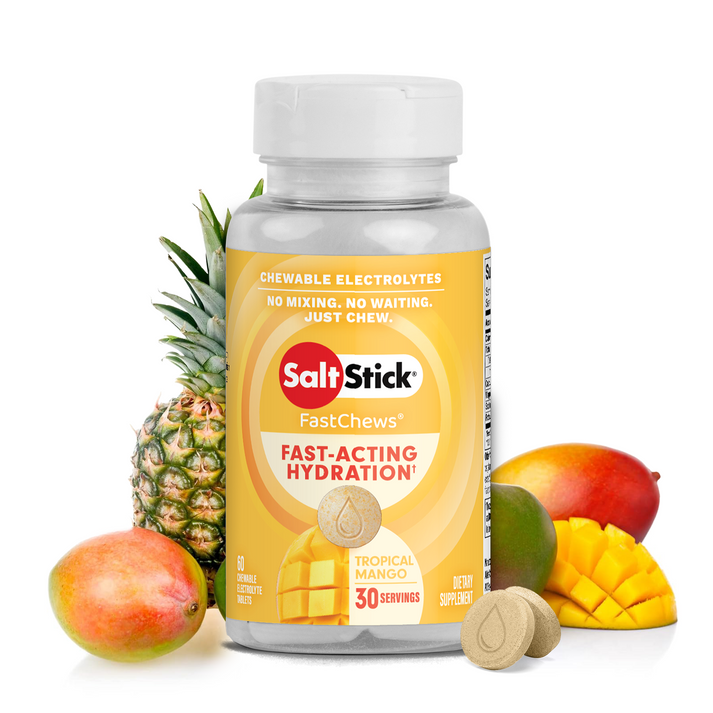 SaltStick FastChews 60ct Bottle Coconut Tropical Mango