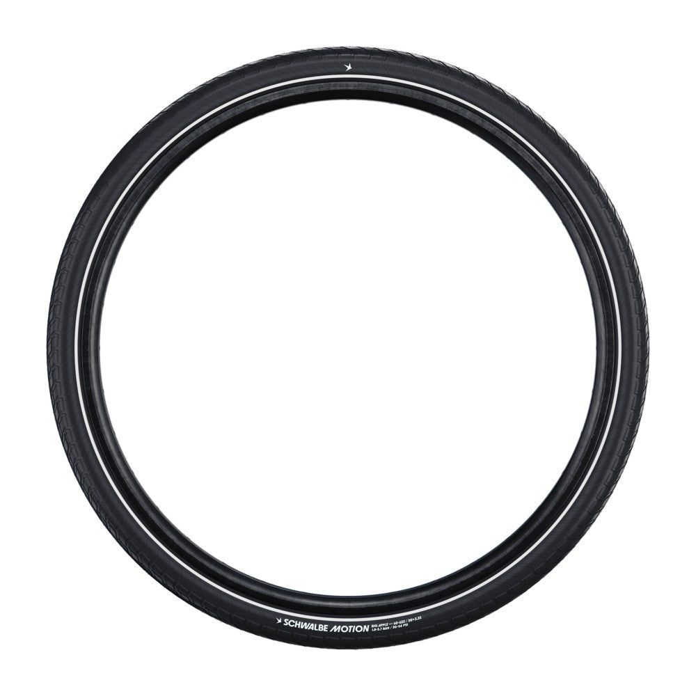 Schwalbe Motion Big Apple Tire, RaceGuard, Addix, Wire, Black/Reflective - 26x2.00
