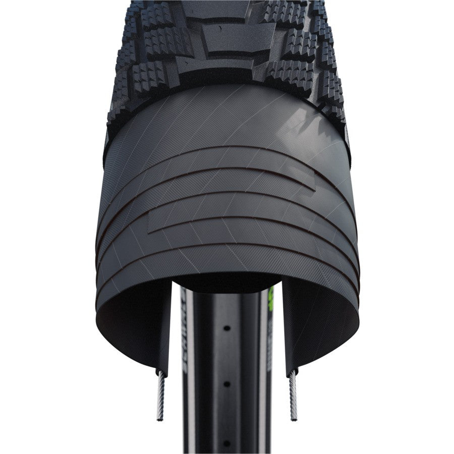 Schwalbe Pick-Up Tire, RaceGuard, Addix E, Wire, Black/Reflective - 27.5x2.60